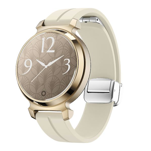 Garmin Lily 2 -silikoniranneke magneettisella taittolukolla Starlight Silver Buckle