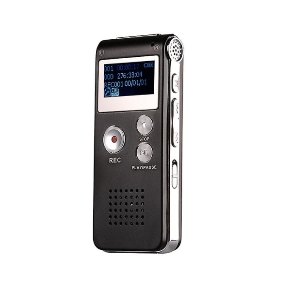 8gb N28 tallennuskynä HD-tallennus Älykäs kohinanvaimennus MP3-digitaalisoittimen tallennuskynä black