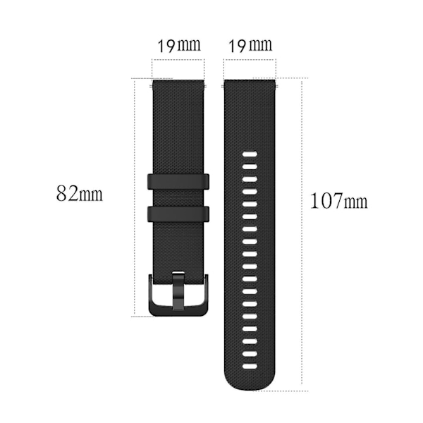 Universell ersättning för Xiaomi Haylou Solar LS01/ID205/Willful SW021 med rutnätstruktur Black, Black A Other Smartwatch Model