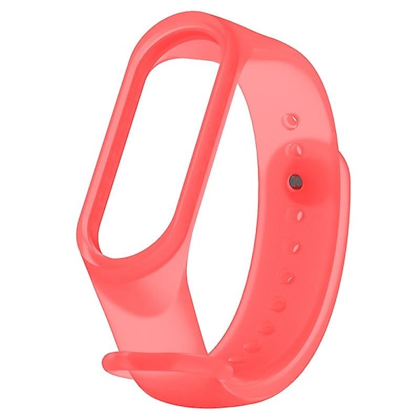 Gjennomsiktig silikon smartklokke stropp erstatningsarmbånd for Xiaomi Mi Band 3/4 Rosa C Xiaomi Mi Band 4