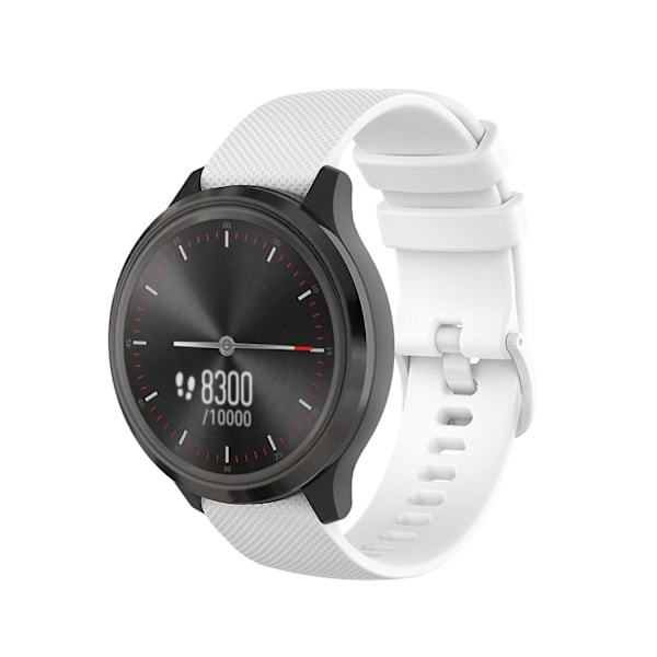 22 mm rutete silikonrem for Huawei Watch Gt 2e White