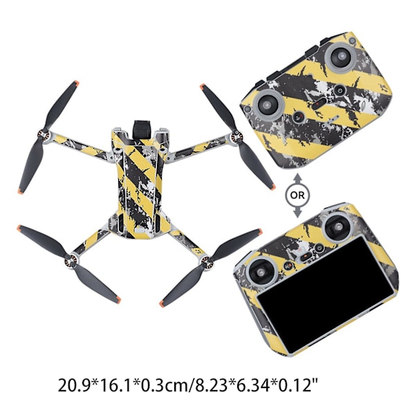 Pvc-klistremerker for Mini 3 Pro-skjerm Fjernkontrollklistremerke Riperesistent Bundle 2 Screen control