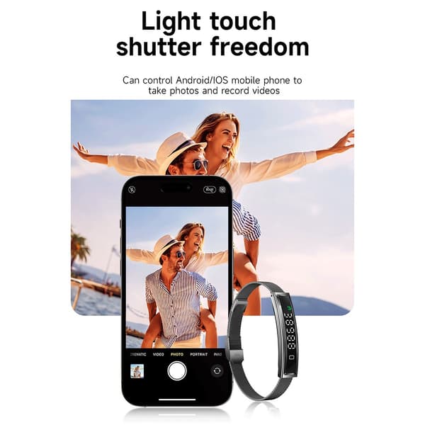 Smartwatch B3, vandtæt tæller pulsmåler (sølv)