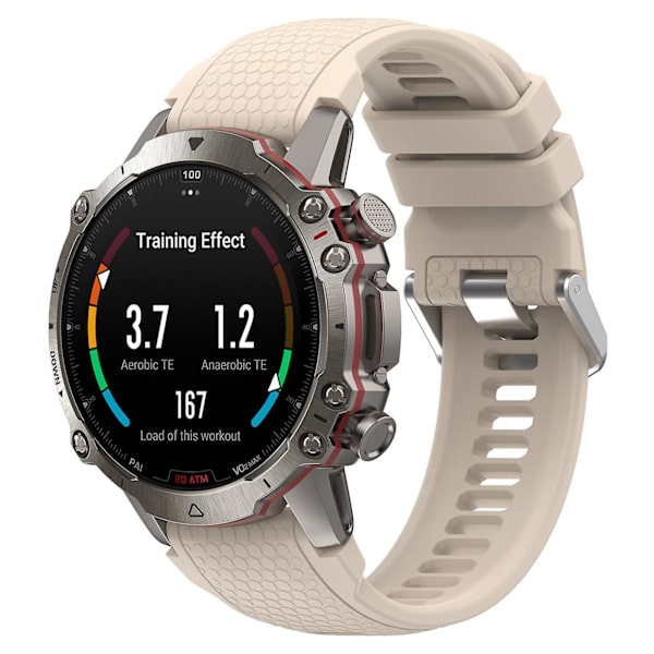 Silikoneurrem til Garmin MARQ/Approach S62/S60, udskiftningsurrem med honeycomb-tekstur Starlight