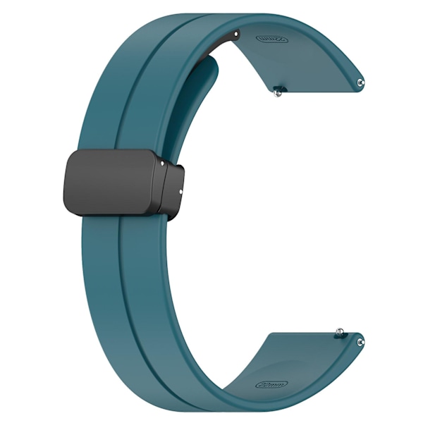 Magnetisk foldeluk 20mm silikone rem til Huami Amazfit Gtr Mini/ Gts 4/3/2 / Bip 3 Cyan