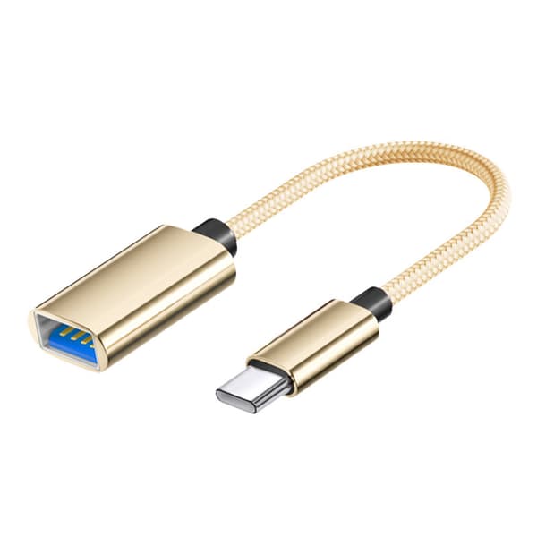 Adaptrar USB hona till Micro USB OTG-kabel (guld)