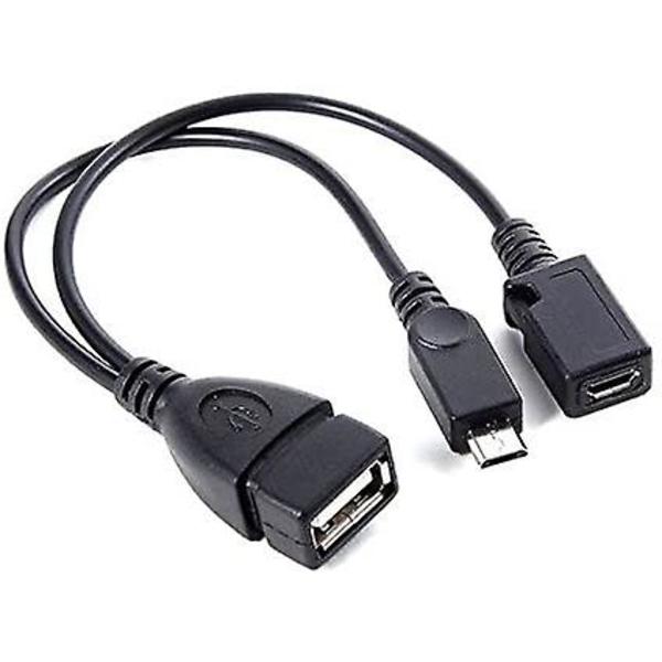 USB til DC 2,0 mm kabel, øretelefoner USB DC opladeradapter 2 Pack