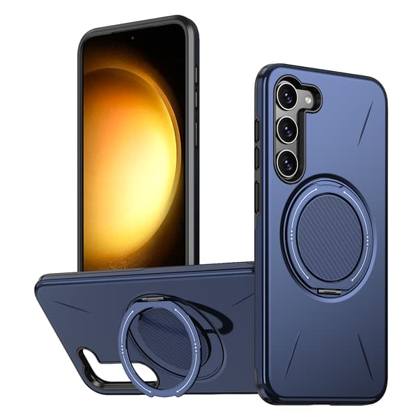 Etui til Samsung Galaxy S23, roterende støtteben Tpu + Pc (blå)