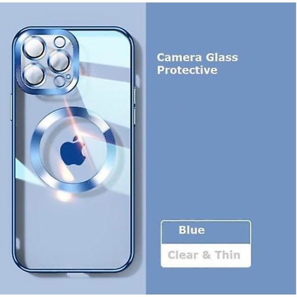 Ny version 2.0 Ren lins för case med kameraskydd For iPhone 11 Blue