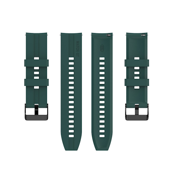 Til Huawei Watch Gt 2 46mm urrem med sort spænde Dark Green