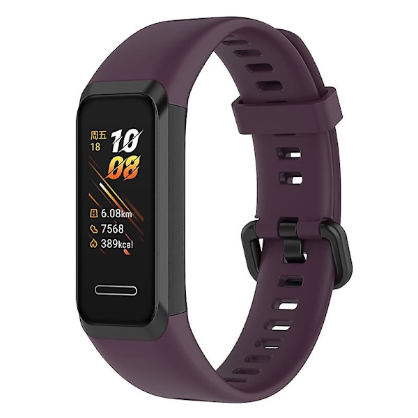 Utskiftbar justerbar silikonklokkebånd for Huawei Watch Band 4 (ADS-B29) Rosewood