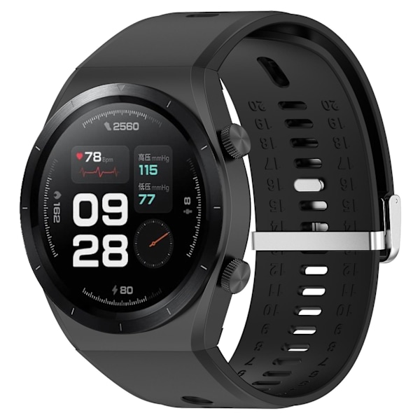 Vaihdettavat hengittävät silikoniset rannekkeet Xiaomi Watch H1 -älykelloon Black