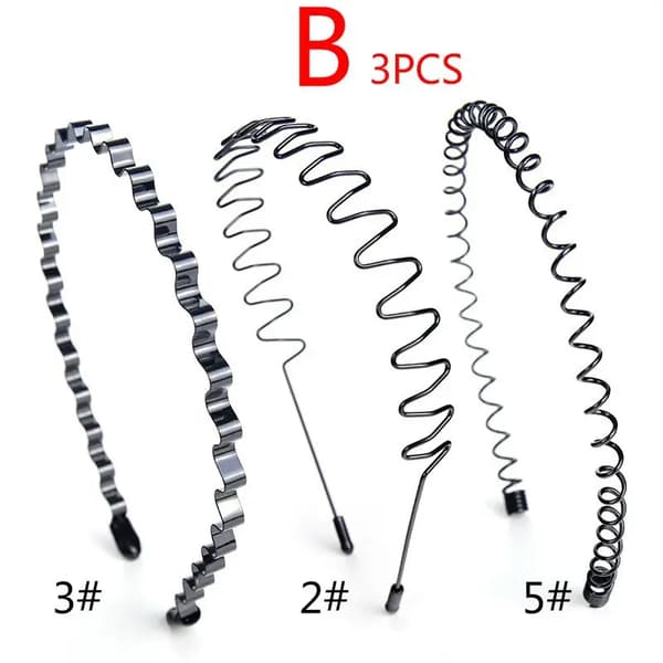 Metalliset hiuspannat (3 kpl, B)