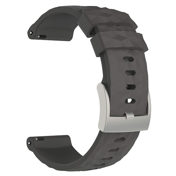 Silikonihihna, joka sopii Suunto D5/7/9/9 Baro /Spartan Sport/Spartan Sport Wrist HR -rannekkeisiin grey