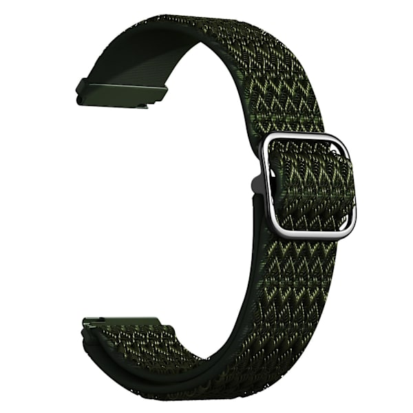 20mm justerbar Rhombus Nylon Smart Watch Rem til Samsung Galaxy Watch 42mm Green E Samsung Galaxy Watch 4