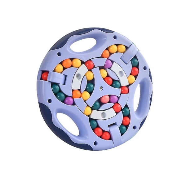 Roterende Magic Bean Legetøj Dekompressionslegetøj Roterende små perler Fidget Spinner Magic Cube Legetøj Børn Puslespil Pædagogisk Blue