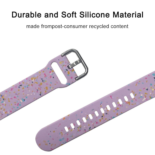 Samsung Galaxy Watch3 41mm/Huawei Watch GT 2 42mm korvaava ranneke 20mm kuvioitu rannekoru Purple G Samsung Galaxy Watch3
