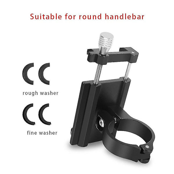 Justerbar mobiltelefonhållare Styre Clip Stand Gps Mount Bracket Rack För Xiaomi M365 Pro Elektrisk skoter Tillbehör