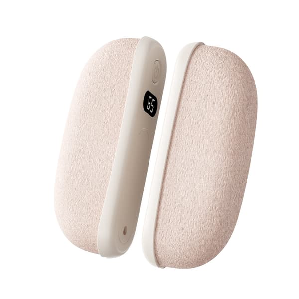 Håndvarmer magnetisk delt, 3-temperatur, USB oppladbar (Off-White)