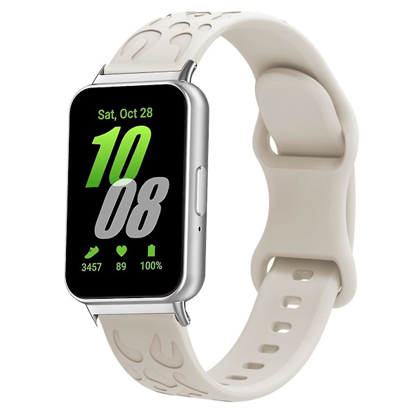 Samsung Galaxy Fit -silikoniranneke, leopardikuvioitu, vaihdettava rannehihna - pinkki Starlight