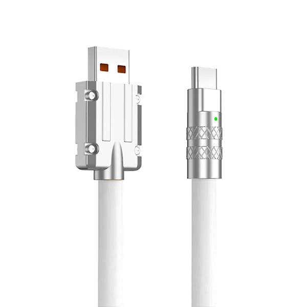 120w Type C -kaapeli lataukseen ja tiedonsiirtoon Type-c-älypuhelimille White