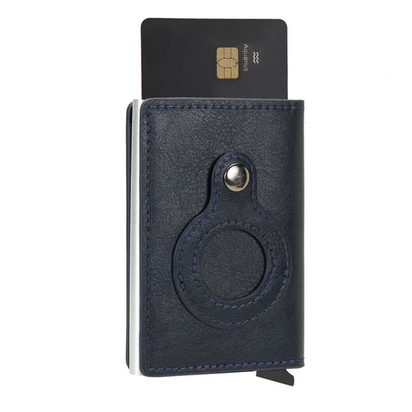 RFID-suojattu ohut lompakko AirTag-pidikkeellä Blue