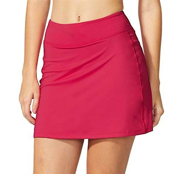 Skorts Kjol Kjolar Dam Pennskjolar Dam Löpning Tennis Golf Träning Sport Naturliga kläder XL deep blue