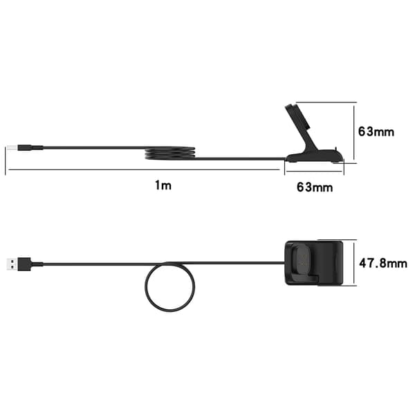 Oplader til Fitbit Sense/Sense 2/Versa 4/Versa 3, Stand Opladning