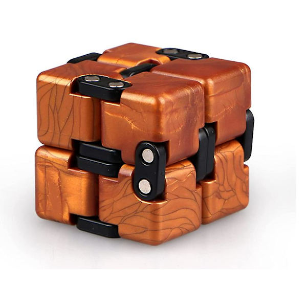 Infinity Cube Set 2-pack Fidget Finger Toy Lindra stress och lindra ångest Avstressande leksaker lämpliga för barn och vuxna (grön)
