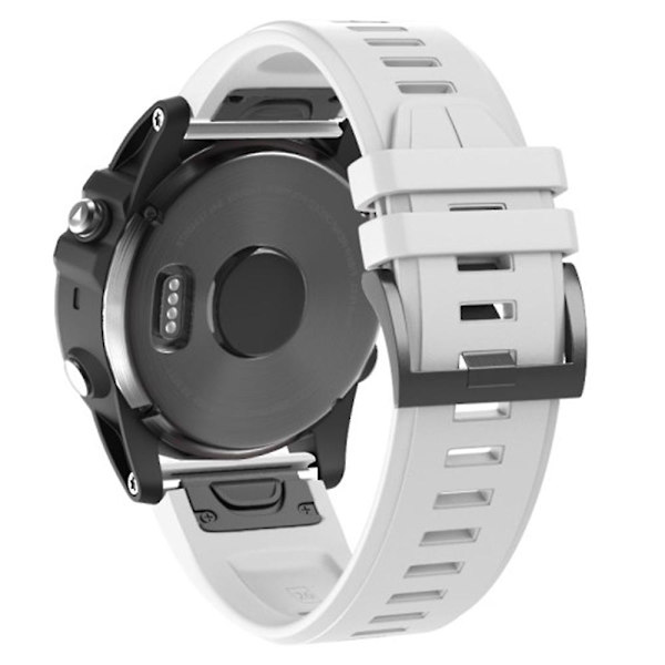 KLB-PWGJ-001 Til Garmin Fenix 7X / 7X Pro Ur Bånd 26mm Silikone Urrem White