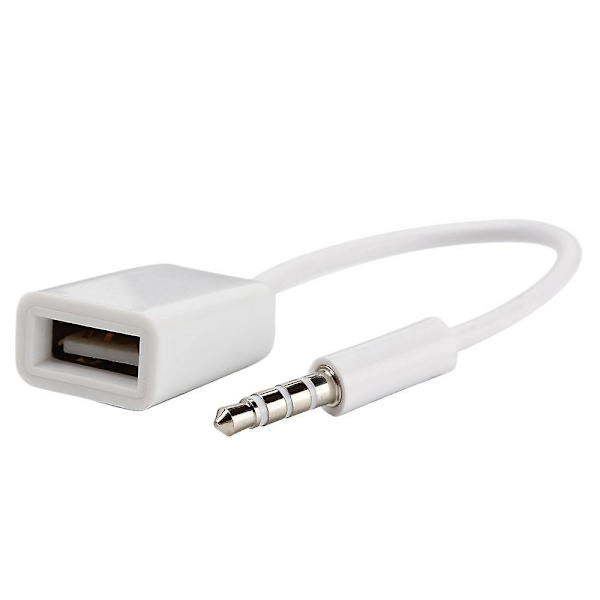 3,5 mm til USB-lydadapter til bil