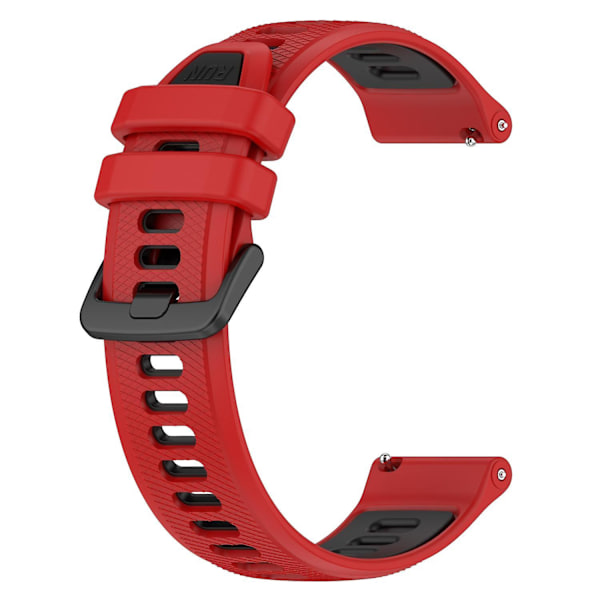 Garmin Forerunner 265 -kaksivärinen silikoniranneke, kulutusta kestävä älyranneke Red Black B Garmin Forerunner 265