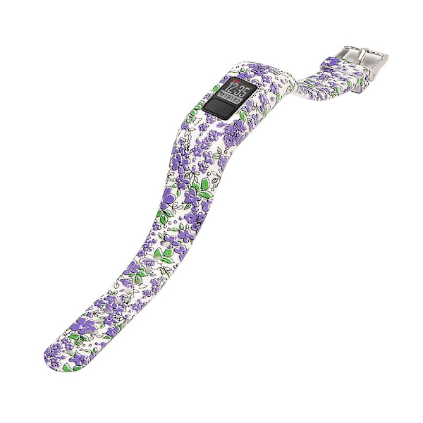 Mönstrad justerbart sportsilikonband för Garmin Vivofit JR - Notera E