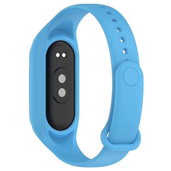 Xiaomi Smart Band 8:lle vaihdettava silikoniranneke, integroitu ranneke kotelokannella Azure, Sky Blue N Xiaomi Smart Band 8