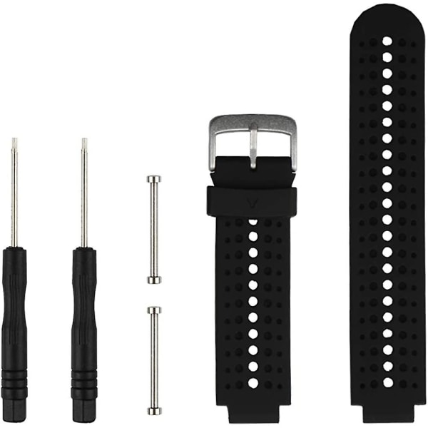 Korvaava Smart Watch lisävarusteranneke Garmin Forerunner 220/230/235/620/630/735xt/235 Lite Black-Black