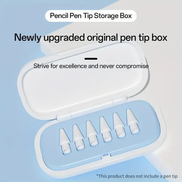 Udskiftningsspidser - 6-pak 2H2B til 1./2. generation Apple Pencil (blå)