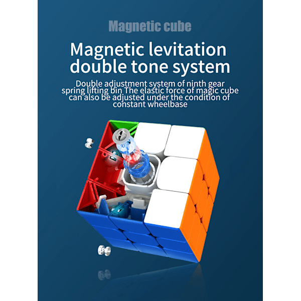 Speed Cube Sæt, Stickerless Magic Cubes Kollektion Pyramide 4-delt Sæt