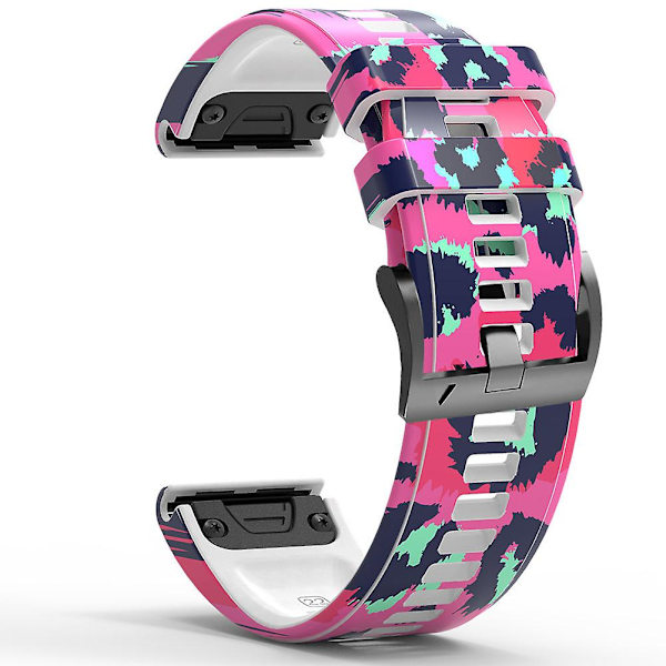 Til Garmin Forerunner 965/955/945/935 Hurtigudløselig Urrem Silikonemønstret Udskiftningsrem Style E