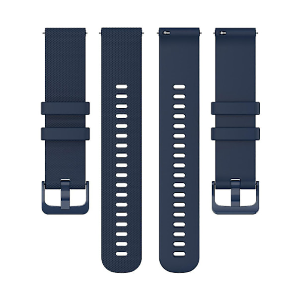For Xiaomi Haylou Solar LS01/ID205/Willful SW021 Universal Grid Texture Replacement Ocean blue, Navy Blue J Other Smartwatch Model