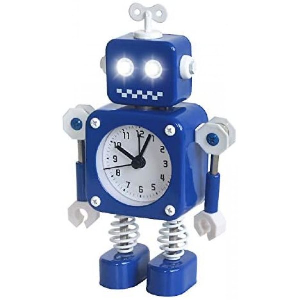 Robot Shape Väckarklocka Blue