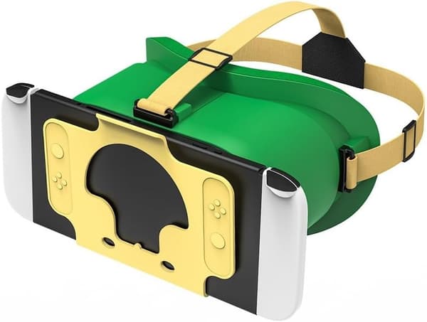 Virtual Reality-glasögon - Justerbara 3D-linser, för Nintendo Switch/Oled (Grön)