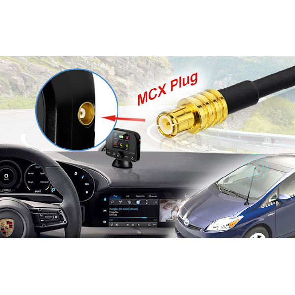 DAB bilantenne MCX-antenne til digital radiomodtagelse