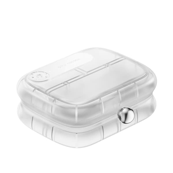 Pillerlåda, 7-dagars pillerorganisatör för kosttillskott och vitaminer Translucent white