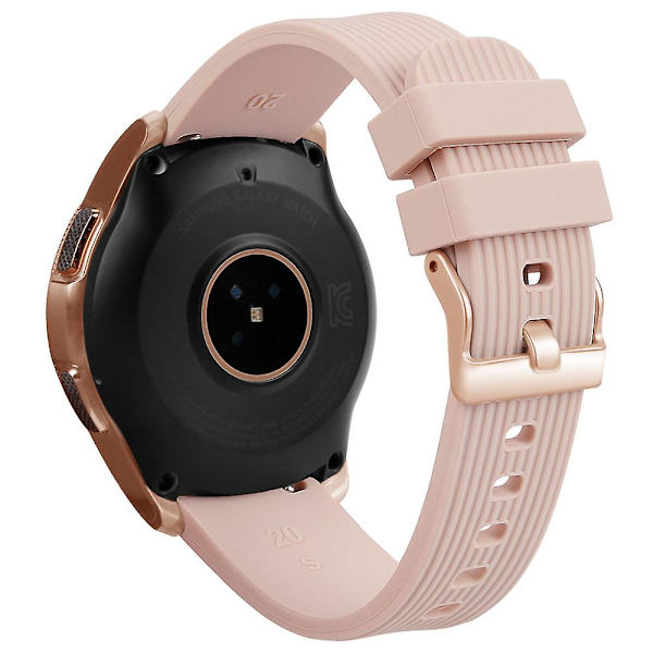 L Størrelse 20mm Rem til Samsung Galaxy Watch Active / Watch6 / Watch5 / Watch4 Silikone Rem Khaki