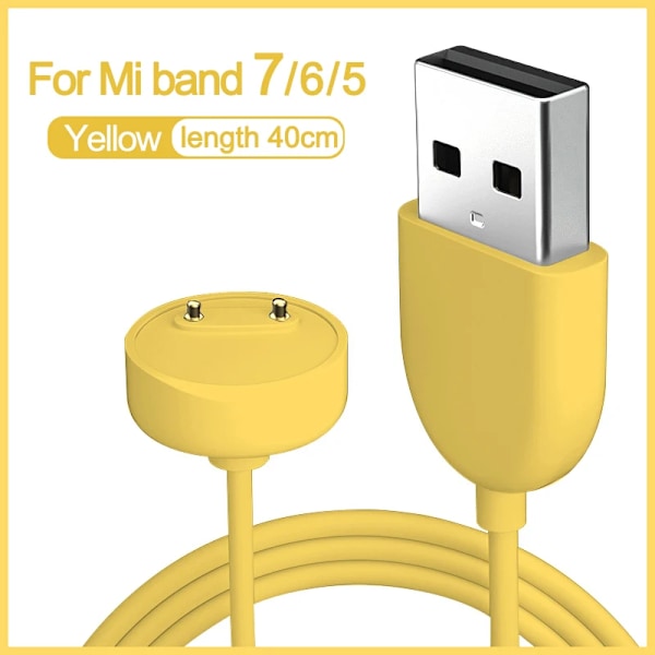 Lader for Xiaomi Mi Band 5 6 7 (Gul)