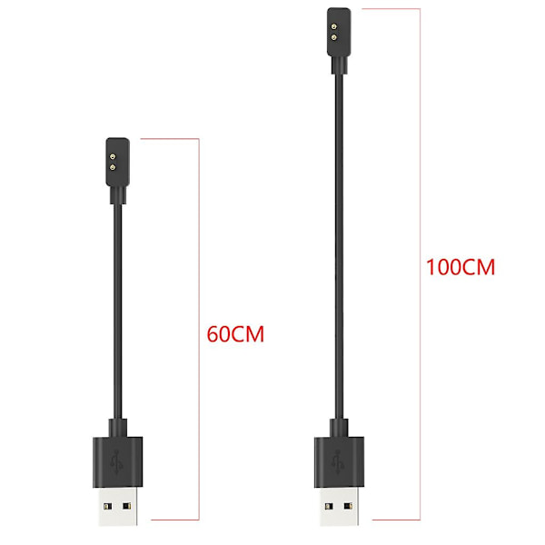 Usb-laddningsdockningsstation Dock Stand Watch Magnetisk Power Charger Adapter För Band 2 White 100cm