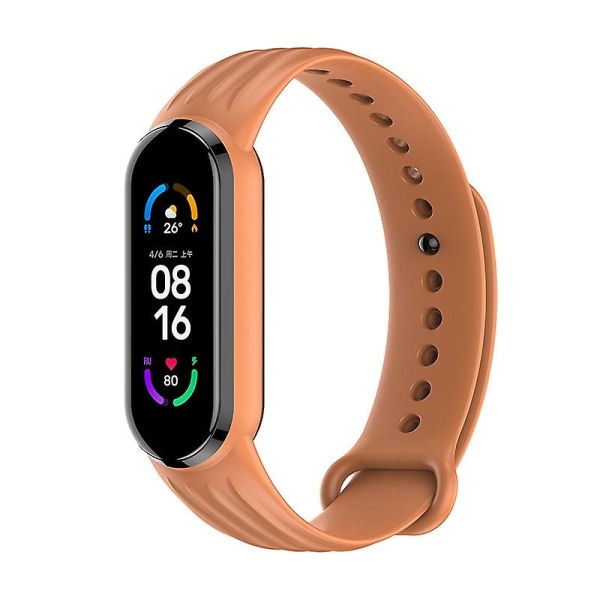 Silikonklokkerem for Xiaomi Mi Band 6/5 Dark Orange