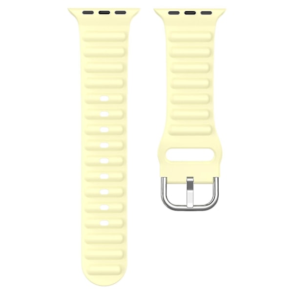 Håndledsremme til Apple Watch Ultra 49mm/SE/SE (2022) 44mm/Serie 8/7 45mm/6/5/4 44mm/3/2/1 42mm Wave Yellow, Yellow H Apple Watch Ultra 49mm