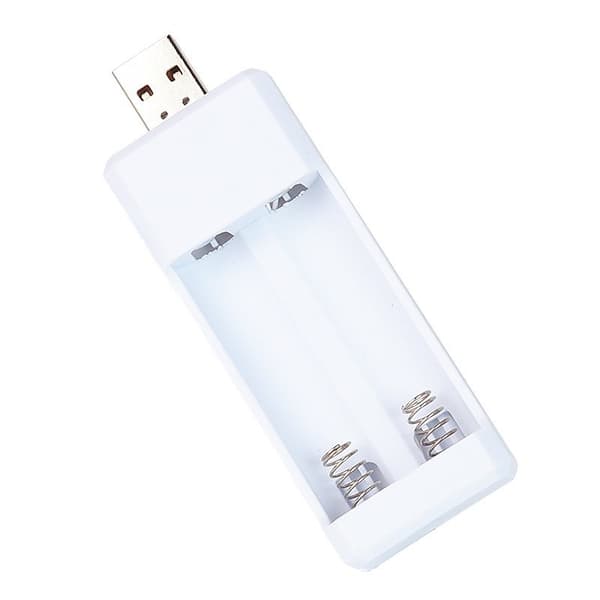 USB hurtiglader for AA AAA batterilader 2 Slots