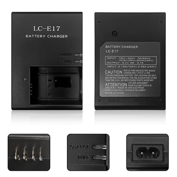 Batterioplader til Canon kamera LP-E17 oplader, 850D 800D M3 M5 M6 200D